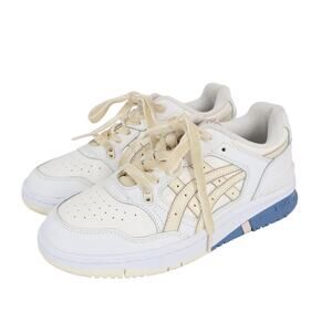 Asics EX89 Shigen 2.0 Sneakers Cream Velvet Laces White/Blue Size US 8